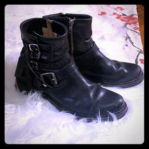 Frye combat boots